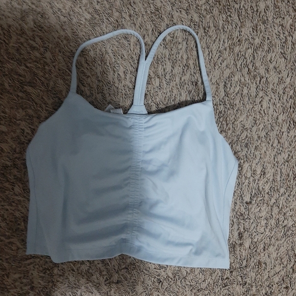 Workout top/bra size medium in baby blue - Picture 1 of 2